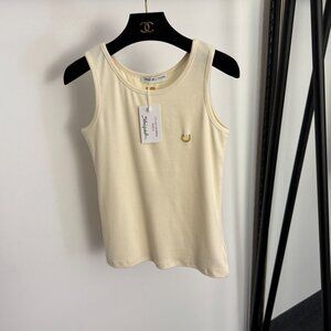 Schiaparelli Metallic Fitted Vest